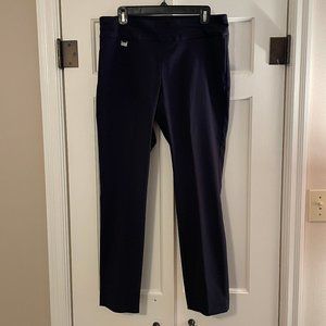 NWOT Size 12 Alfani navy blue pants with tummy control